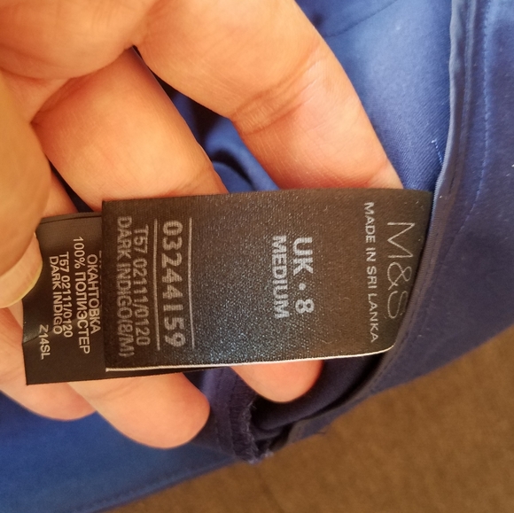 Women’s Marks & Spencer Royal Blue Slim Fit Pants from London - Picture 10 of 12